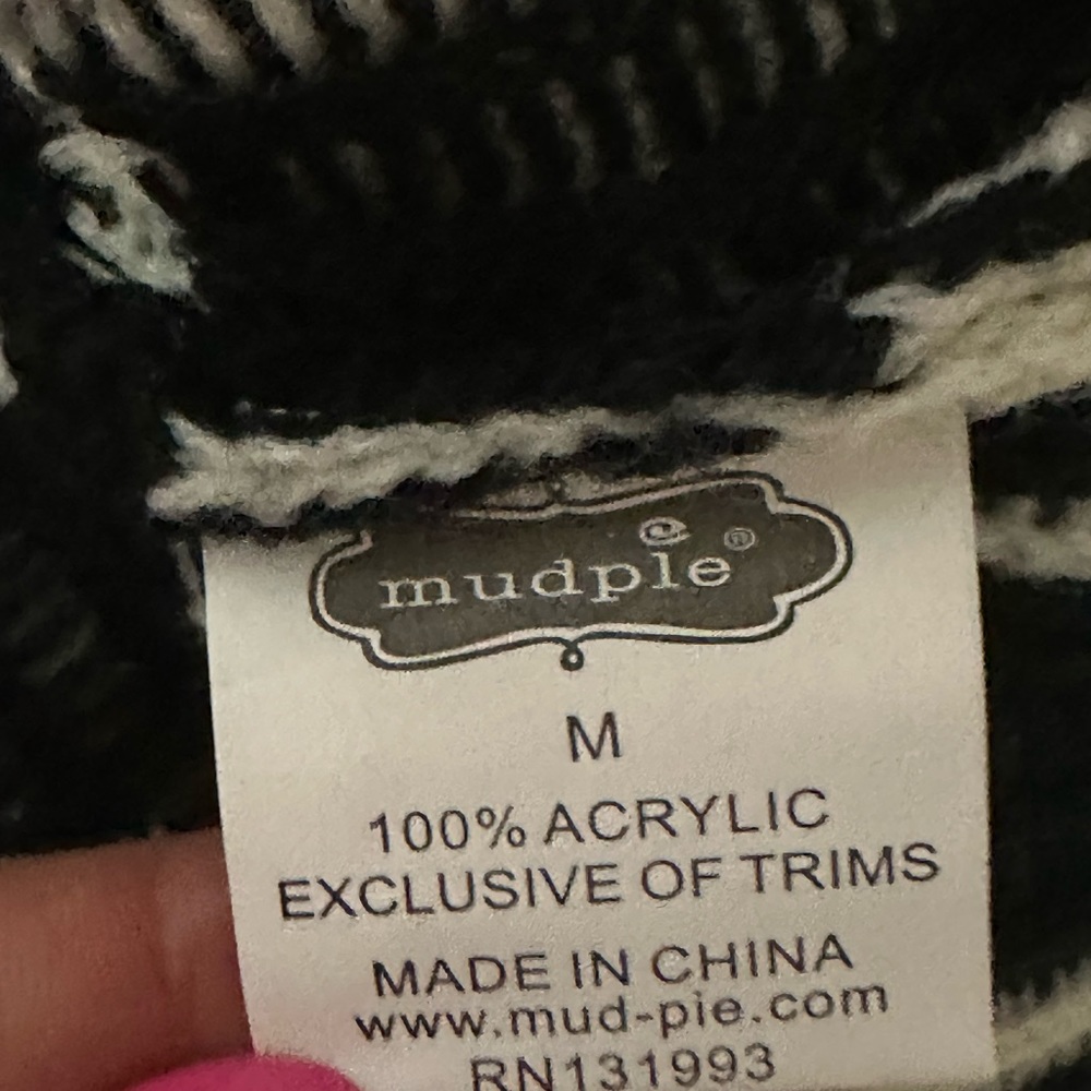 Mudpie Windowpane Tunic Sweater Dress Size Medium - Picture 6 of 7